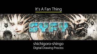 SYFY x DA x shichigoro - Digital Drawing Process