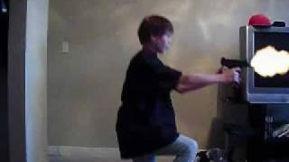 mini uzi muzzle flash test.