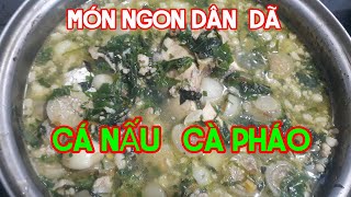 CÁCH LÀM MÓN CÁ NẤU CÀ PHÁO THEO CÁCH NẤU TRUYỀN THỐNG CỦA CHA ÔNG NGON TUYỆT VỜI