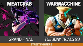 Tuesday Trials 93 SF6 Grand Final - Meatcrab (Juri) vs warmacchine (Guile)