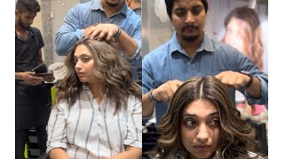 how to highlights and global haircolor//highlights के  साथ globalcolor कैसे करे