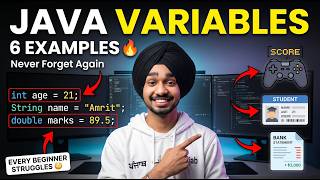 Variables in Java Explained Forever 🔥 | 6 Real-Life Examples Every Beginner Will Remember