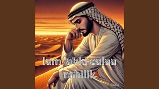 lam 'abki ealaa rahilik