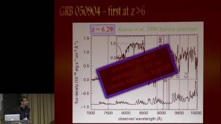 Sackler Conference 2016 - Nial Tanvir: High Redshift GRBs