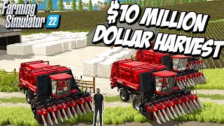 $10 Million in a Single Harvest to Re-Build the Ultimate Cotton Farm Supercut | Farming Simulator 22