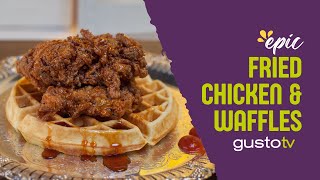 Crispy Fried Chicken \u0026 Waffles recipe: The ultimate comfort food mashup you NEED to try!!!