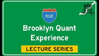 Brooklyn Quant Experience Lecture Series: Sasha Stoikov