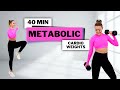 🔥40 MIN METABOLIC WORKOUT🔥CARDIO & STRENGTH for FAT BURN & MUSCLE TONE🔥ALL STANDING🔥NO REPEAT🔥