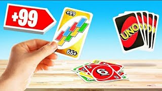 CHEAT Using A +99 CARD In UNO! (Always Win)