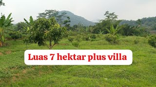 dijual villa plus kebun