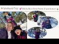 Weekend Trip + Michella's First Snow Experience | MeetChy Vlogs