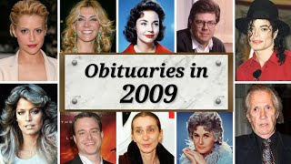 Obituary in 2009: Famous Faces We Lost in 2009