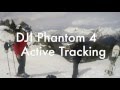 DJI Phantom 4 Active Tracking While Skiing