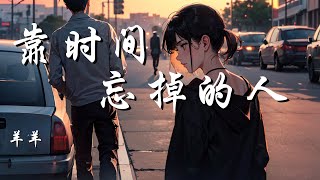 靠时间忘掉的人 - 羊羊【还残留的怀念 终究都会忘却 哪里有你说的永远】【动态歌词 Lyrics】【拼音歌词】【抖音歌曲】