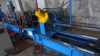 【C Purlin】Linbay-Fast speed C purlin forming machine with flying shear