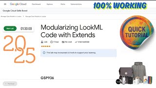 Modularizing LookML Code with Extends || GSP936 || Tutorial #qwiklabs #arcade