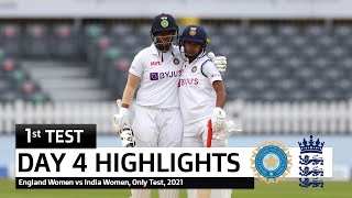 India Women vs England Women Only Test Day 4 Highlights | INDW vs ENGW Highlights 1st test day 4