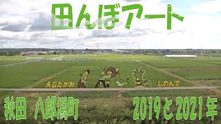 秋田　八郎潟町　田んぼアート　2019･2021年  旅  Excursion in the countryside of Japan