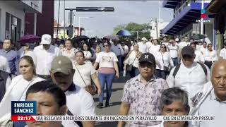 Marchan por la paz y la seguridad en Tabasco | Imagen Noticias Fin de Semana con Enrique Sánchez