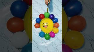 Fun image balloon and colour water popping reverse satisfying asmr video।। #asmr #shorts #ytshorts