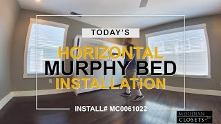 Installation Horizontal Murphy Bed - Plank face style