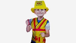 BEST SELLER Halloween Costume Reviews! Construction Worker Costume Role Play Kit Set, Engineering..