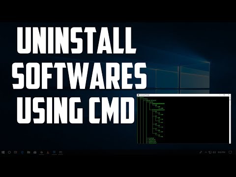 Как удалить любые программы/программное обеспечение с помощью CMD