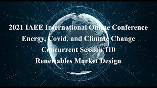 Concurrent Session 110 Renewables Market Design