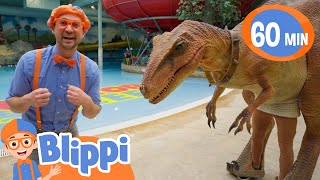 Blippi Meets Stanley The Dinosaur At The Fun Play Park | Educational Videos for Kids