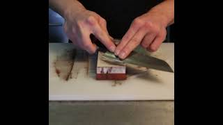 Japanese Knife Sharpening! Just wait until the end! 😍 #shorts #shortsfeed #kitchenshort