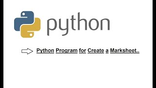 Python Program of MarkSheet | @codingjunction9