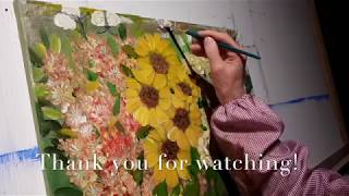 [No Sketch Painting] Time-lapse video on Flower Series #28