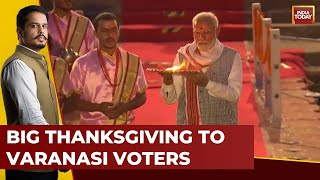 PM Modi Returns To 'Karmabhoomi' Kashi After Poll Win, Performs Ganga Aarti | News Track