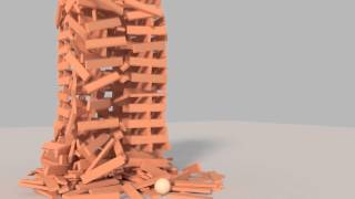 Blender Physics - Tower Collapse