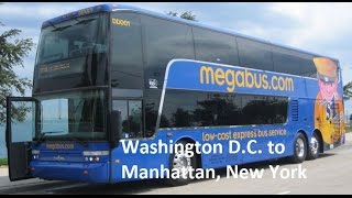 Megabus from Washington D.C. to Manhattan, New York