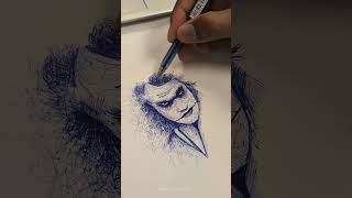 Why so serious? #joker #jokershorts #youtubeshorts #youtube #shortvideo #shorts #drawing #art #fun