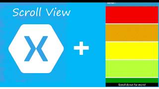 How to Scroll View In Xamari Forms Tutorial 1
