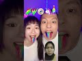 Makan serba pelangi #shorts #mukbang #giantfoodchallenge #funny