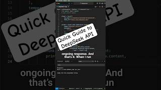 Quick Guide to DeepSeek API: Stream a Joke in Python! #coding #python #pythonprogramming #ai