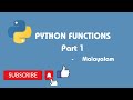 PYTHON FUNCTIONS  PART 1(+1/+2 COMPUTER SCIENCE/INFORMATION PRACTICES)
