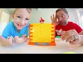 Father & Son PLAY HUMPTY DUMPTY WALL GAME! / Don't Let Him Fall!!