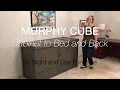 Night and Day Furniture Queen Murphy Cabinet Bed Cube Complete