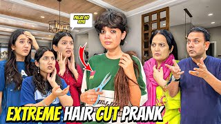 Hair Cutting Prank On My Family😂|Sab Dekh Kai Dar Gaye😰|Ro Ro Kar Bura Haal😱|Sistrology