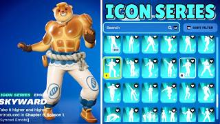 ALL FORTNITE ICON SERIES DANCES \u0026 EMOTES! (DOUGHBERMAN)