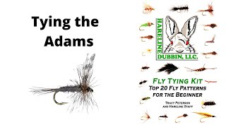 Fly Tying the Adams Dry Fly - Hareline Fly Tying Material Kit