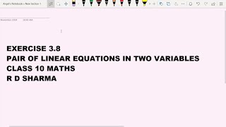 Ex 3.8 Class 10 Maths RD Sharma