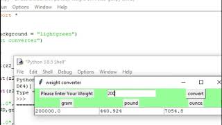 Weight Converter in Python using Tkinter || MR.ProgHammer