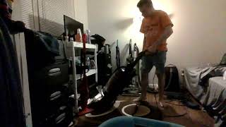 2010 Bissell Powerclean Multi-Cyclonic---Rug Vacuuming.