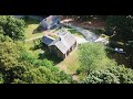 drone footage of the alden house historic site