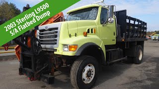 2003 Sterling L9500 Single Axle Flatbed Dump Truck - TRO 1018231